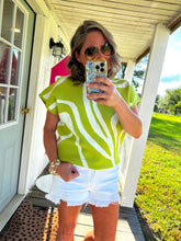 Load image into Gallery viewer, Swirl Printed Mock Neck Top