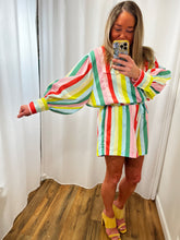 Load image into Gallery viewer, Lola Multi Color Stripe Romper