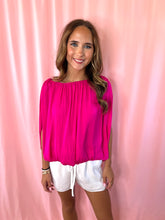 Load image into Gallery viewer, Grecian Drape Bubble Blouse