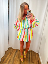 Load image into Gallery viewer, Lola Multi Color Stripe Romper