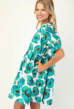 Load image into Gallery viewer, Poppy Flower Mini Dress