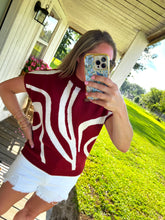 Load image into Gallery viewer, Swirl Printed Mock Neck Top