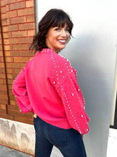 Load image into Gallery viewer, Classy Girls Wear Pearls Embellished Sweater