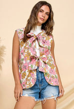 Load image into Gallery viewer, Sweet As Pie Floral Bow Vest
