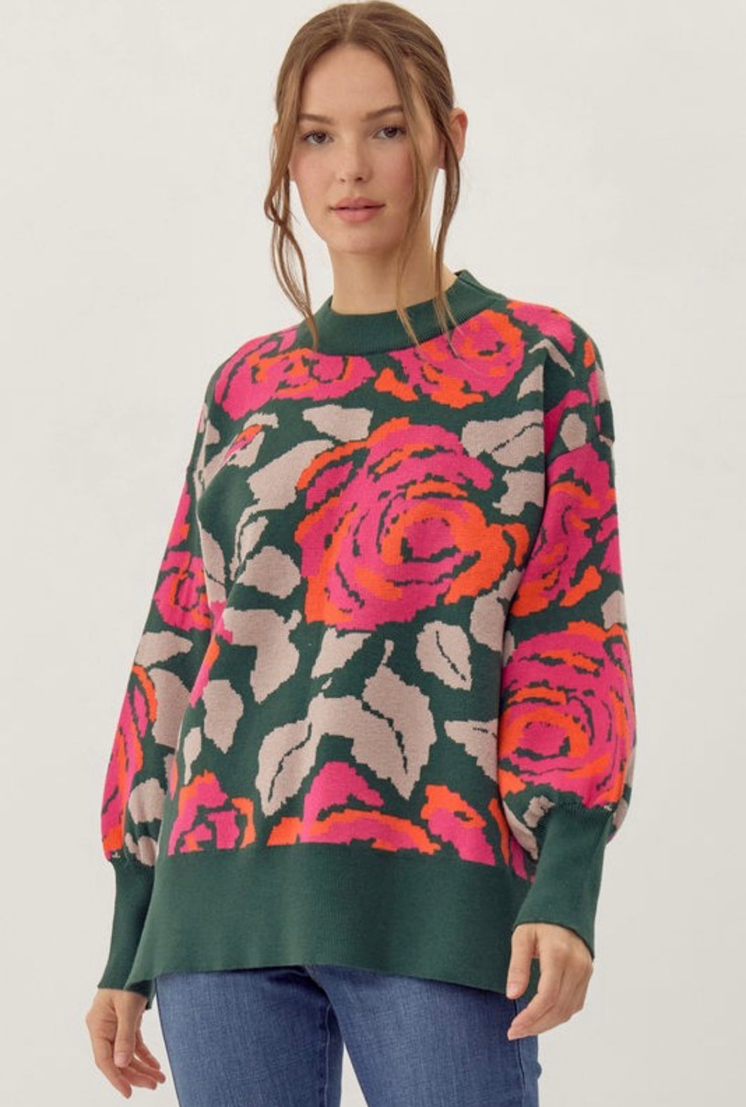 Smell The Roses Knit Sweater