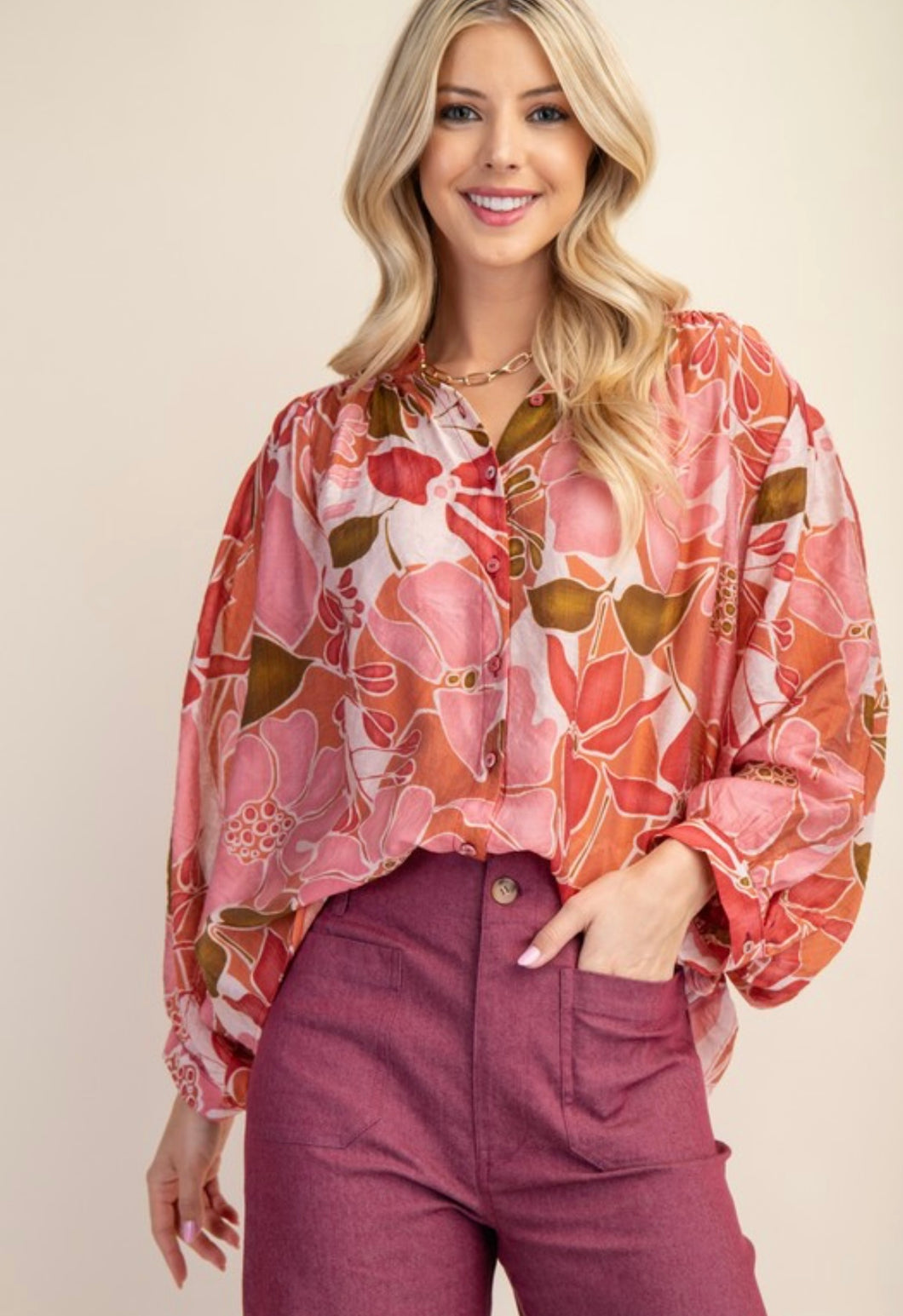 Sugar and Spice Button Down Top