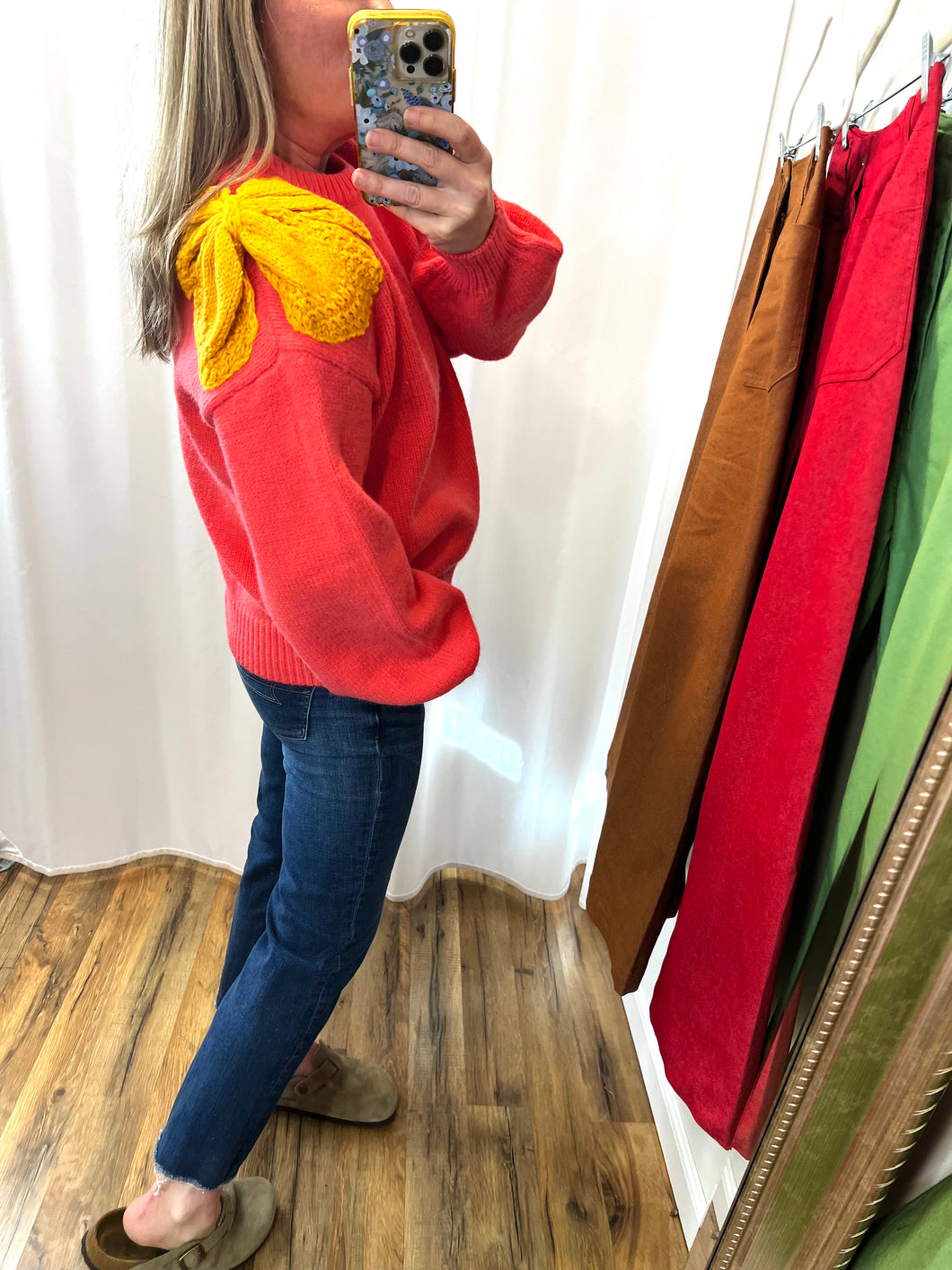 Bow On My Shoulder Sweater