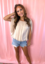 Load image into Gallery viewer, Grecian Drape Bubble Blouse
