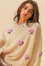 Load image into Gallery viewer, April Showers Crochet Flower Sweater
