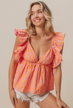 Load image into Gallery viewer, Peachy Keen Leopard Peplum Top
