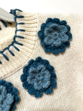 Load image into Gallery viewer, Crochet Flower Sweater
