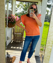 Load image into Gallery viewer, Something In The Orange Ruffle Sleeve Top
