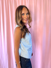 Load image into Gallery viewer, Concert Bound Button Down Denim Vest
