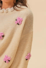Load image into Gallery viewer, April Showers Crochet Flower Sweater
