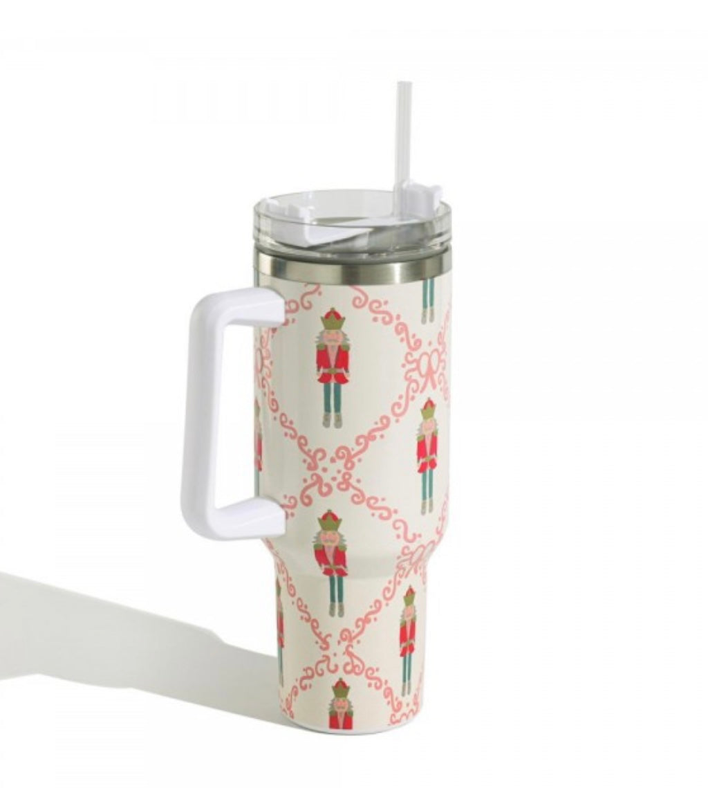 Nutcracker and Bow Tumbler