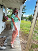 Load image into Gallery viewer, Nantucket Striped Button Up Top
