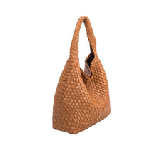 Load image into Gallery viewer, Melie Bianco Saddle Johanna Recycled Vegan Leather Shoulder Bag
