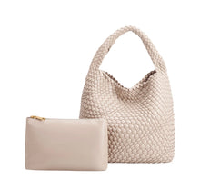 Load image into Gallery viewer, Melie Bianco Ivory Johanna Recycled Vegan Leather Shoulder Bag
