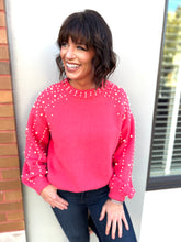 Load image into Gallery viewer, Classy Girls Wear Pearls Embellished Sweater
