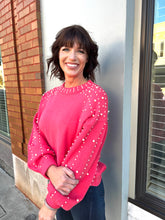 Load image into Gallery viewer, Classy Girls Wear Pearls Embellished Sweater
