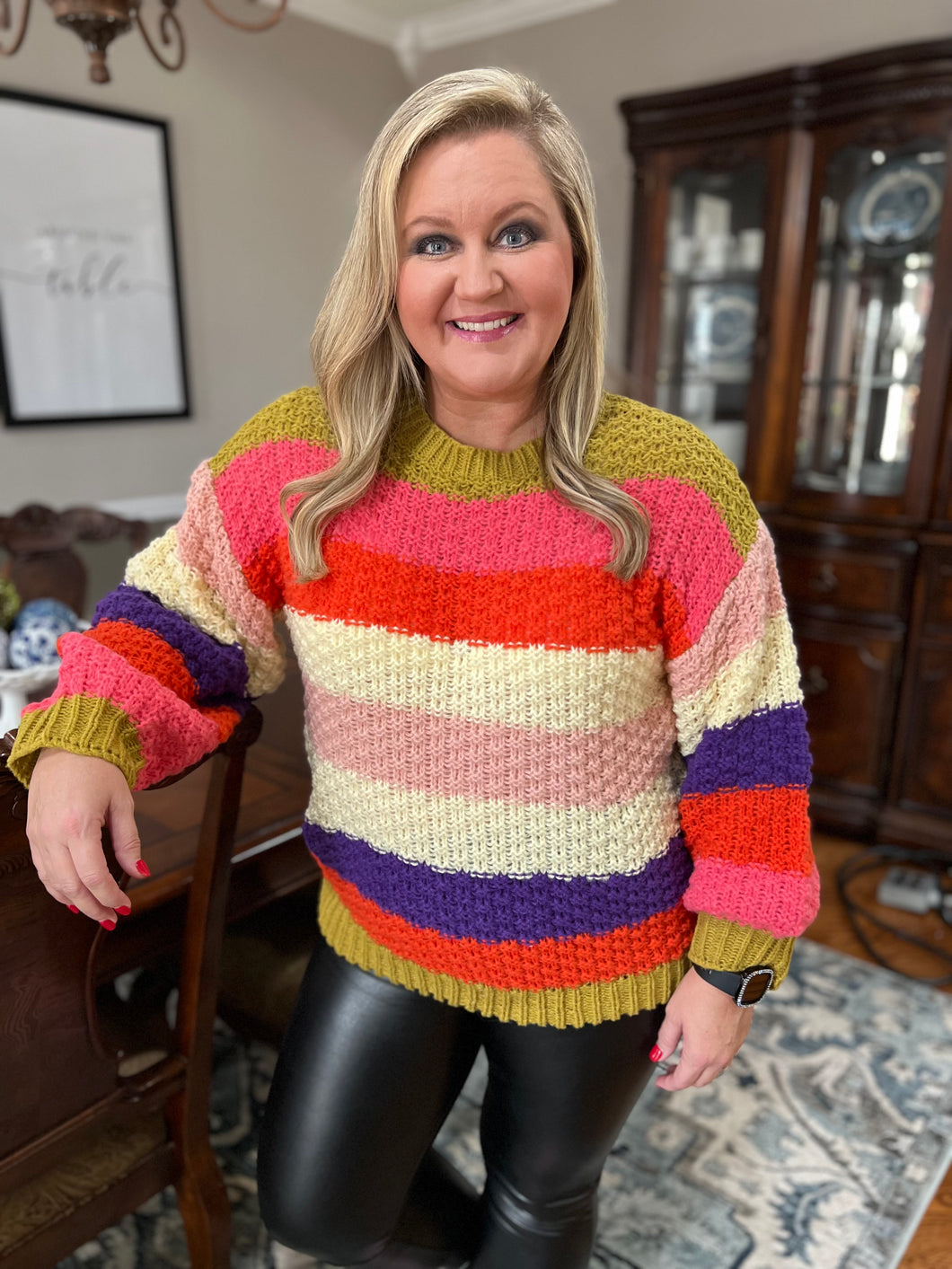 Here For You Colorblock Sweater