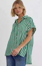 Load image into Gallery viewer, Nantucket Striped Button Up Top
