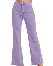 Load image into Gallery viewer, Acid Wash Frayed Hem Jeans
