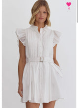 Load image into Gallery viewer, Picture Perfect White Pleated Dress

