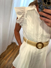Load image into Gallery viewer, Picture Perfect White Pleated Dress

