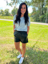 Load image into Gallery viewer, Uptown Girl Vegan Leather Shorts
