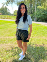 Load image into Gallery viewer, Uptown Girl Vegan Leather Shorts
