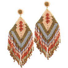 Load image into Gallery viewer, Sassy Britches Fringe Seed Bead Earrings
